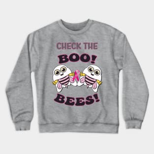 Breast Cancer Awareness Check The Boo-Bees Crewneck Sweatshirt